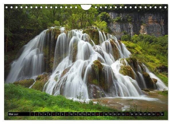 Produktbild: WASSERF&Auml;LLE - Sanfte und tosende Sch&ouml;nheiten (Wandkalender 2027 DIN A4 quer), CALVENDO Monatskalender
