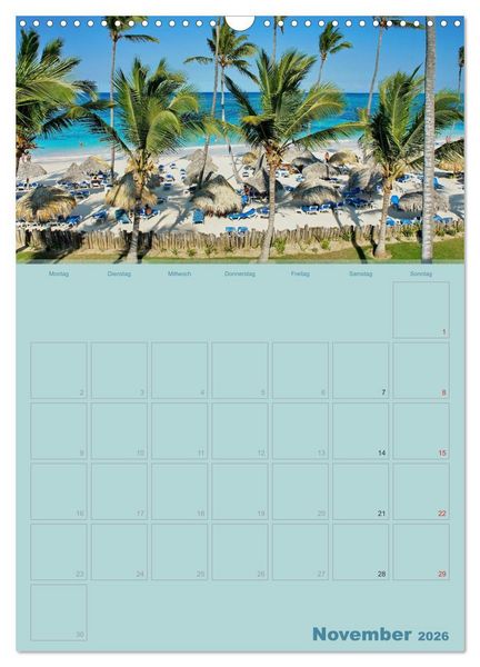 Produktbild: Karibik - Sonne, Strand und Palmen (Wandkalender 2026 DIN A3 hoch), CALVENDO Monatskalender