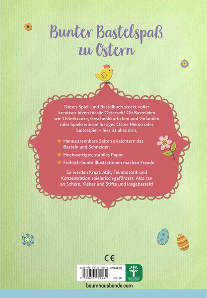 Produktbild: Basteln & Spielen zu Ostern - F&uuml;r kleine K&uuml;nstler