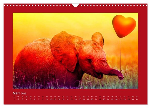 Produktbild: Botschaften mit Herz! (Wandkalender 2026 DIN A3 quer), CALVENDO Monatskalender