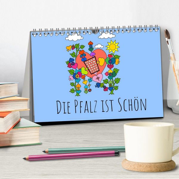 Produktbild: Die Pfalz ist das Beste (Tischkalender 2026 DIN A5 quer), CALVENDO Monatskalender