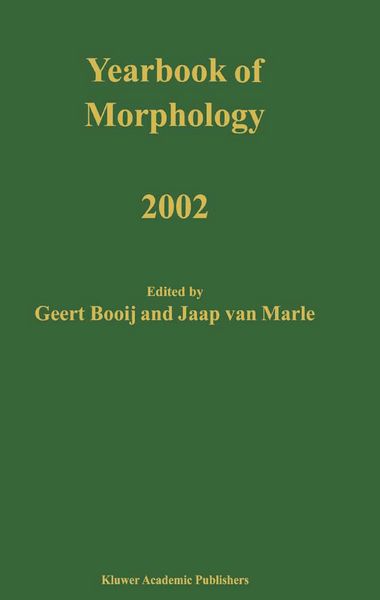 Produktbild: Yearbook of Morphology 2002