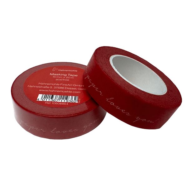 Produktbild: Hahnem&uuml;hle Zubeh&ouml;r Masking-Tape rot, 15 mm x 20m
