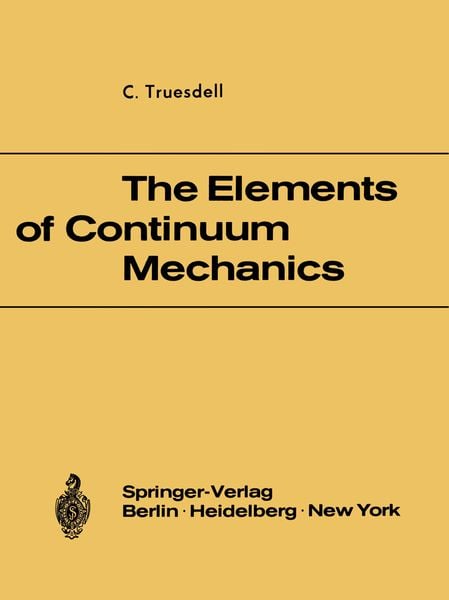 Produktbild: The Elements of Continuum Mechanics