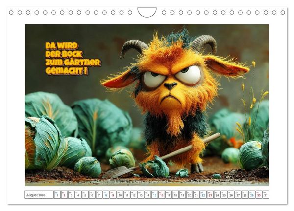 Produktbild: Tierisch gute Redensarten (Wandkalender 2026 DIN A4 quer), CALVENDO Monatskalender