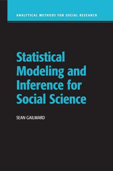 Produktbild: Statistical Modeling and Inference for Social Science