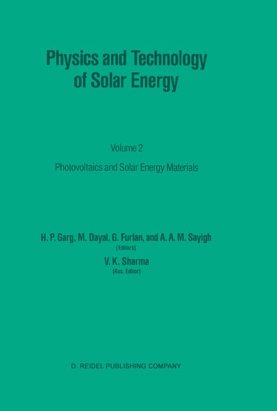 Produktbild: Physics and Technology of Solar Energy