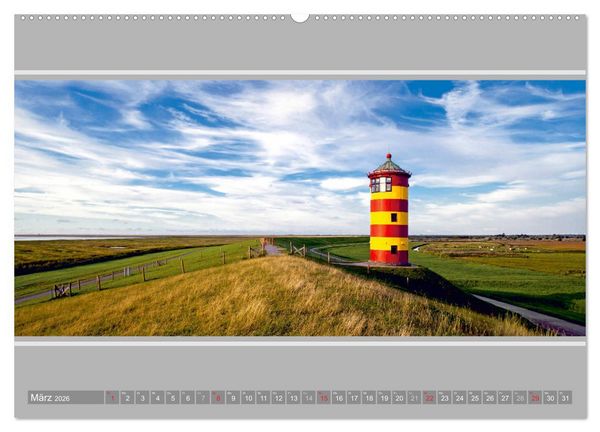 Produktbild: Der Pilsumer Leuchtturm (Wandkalender 2026 DIN A2 quer), CALVENDO Monatskalender