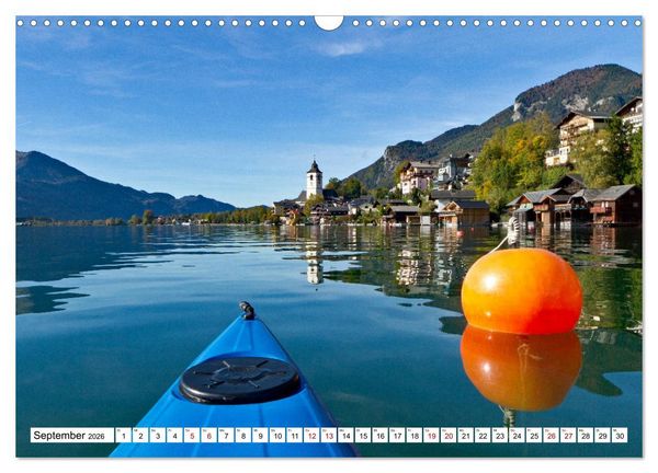Produktbild: Kajaktour am Wolfgangsee (Wandkalender 2026 DIN A3 quer), CALVENDO Monatskalender