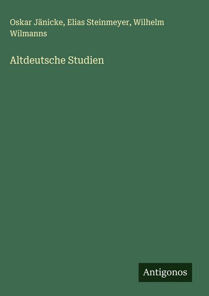 Produktbild: Altdeutsche Studien