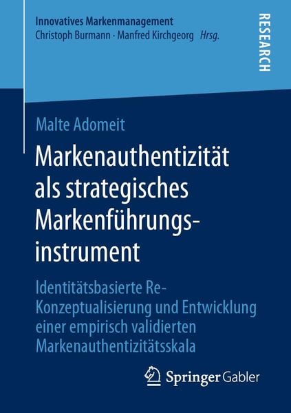 Produktbild: Markenauthentizit&auml;t als strategisches Markenf&uuml;hrungsinstrument