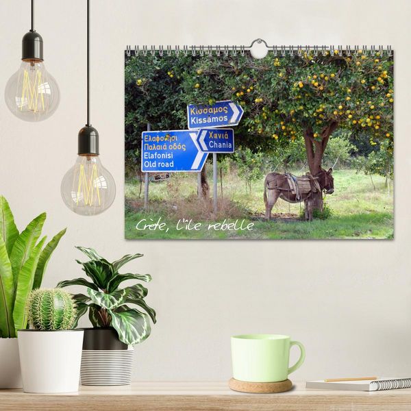Produktbild: Cr&egrave;te, l'&icirc;le rebelle (Calendrier mural 2026 DIN A4 vertical), CALVENDO calendrier mensuel