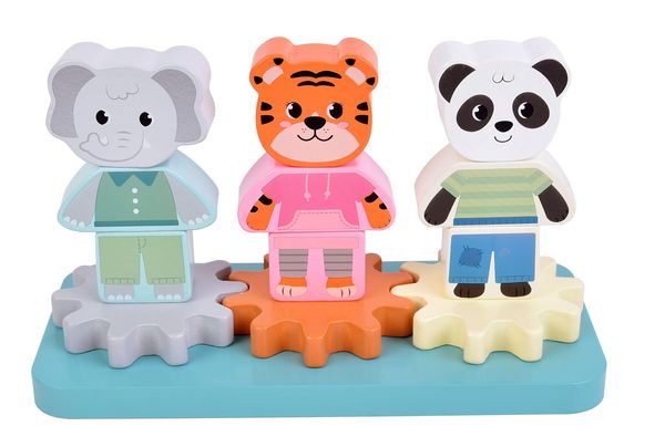 Produktbild: Stapelspiel mit Zahnrad "Jungle Friends"