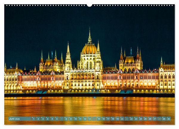 Produktbild: Romantisches Budapest - Ungarns sch&ouml;ne Hauptstadt an der Donau (Wandkalender 2026 DIN A2 quer), CALVENDO Monatskalender