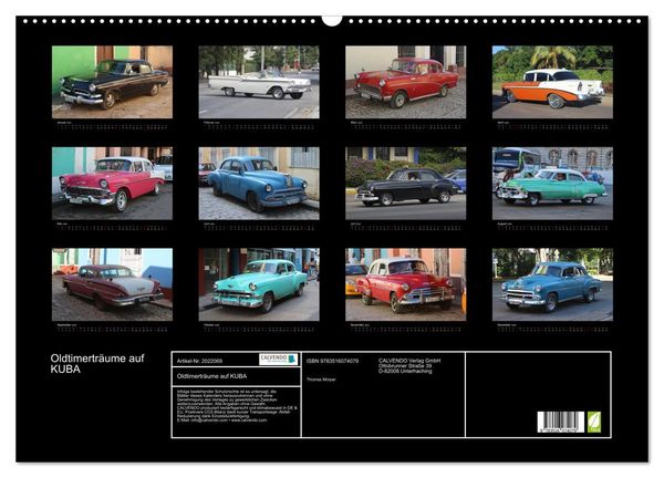 Produktbild: Oldtimertr&auml;ume auf KUBA (Wandkalender 2026 DIN A2 quer), CALVENDO Monatskalender