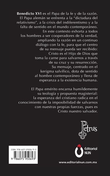 Produktbild: Benedicto XVI. El Papa de la fe y de la raz&oacute;n