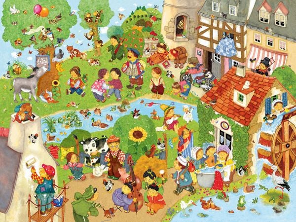 Produktbild: CALVENDO Puzzle Kunterbunte Kinderlieder | 1000 Teile Lege-Gr&ouml;&szlig;e 64x48cm Foto-Puzzle f&uuml;r gl&uuml;ckliche Stunden