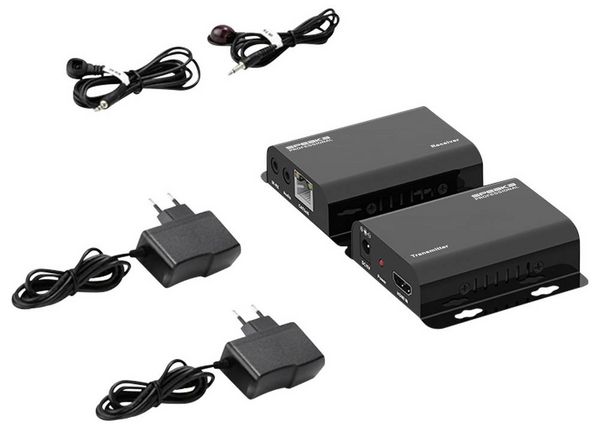 Produktbild: SpeaKa Professional SP-HDMIS-210 HDMI&reg; HDMI Extender &uuml;ber Heimnetzwerk (IP-basiert) 200m