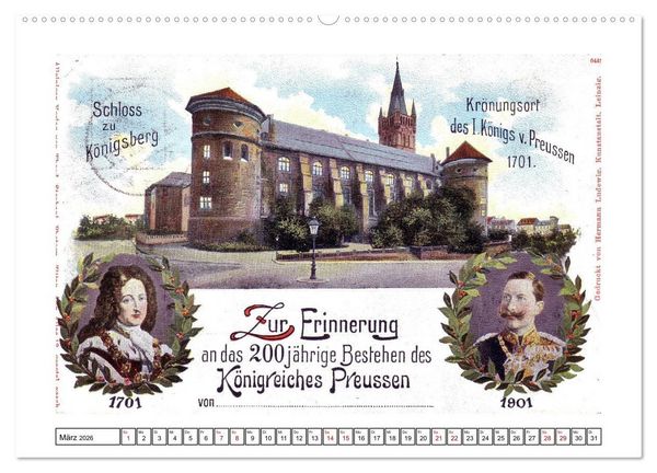 Produktbild: Gruss aus K&ouml;nigsberg (Wandkalender 2026 DIN A2 quer), CALVENDO Monatskalender