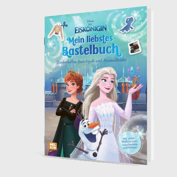 Produktbild: Disney Die Eisk&ouml;nigin: Mein liebstes Bastelbuch - Zauberhafter Bastelspa&szlig; und Ausmalbilder