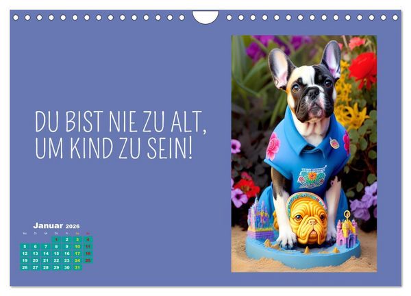 Produktbild: Tierisch motiviert (Wandkalender 2026 DIN A4 quer), CALVENDO Monatskalender