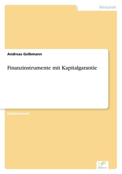 Produktbild: Finanzinstrumente mit Kapitalgarantie