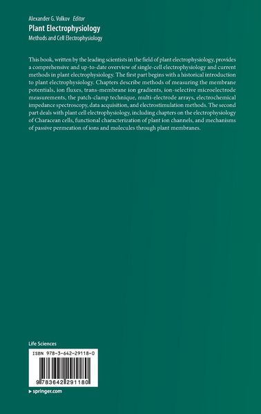 Produktbild: Plant Electrophysiology