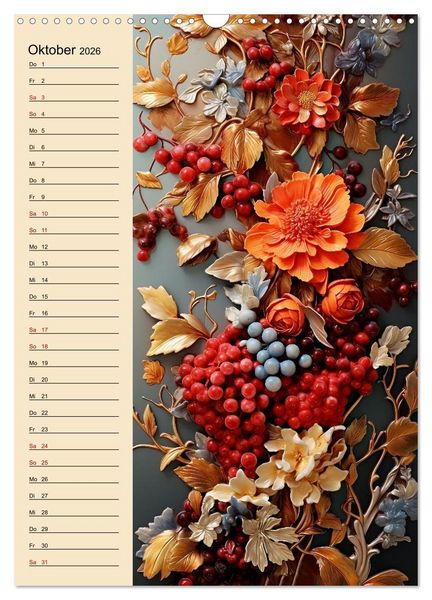 Produktbild: Bl&uuml;tenarrangements (Wandkalender 2026 DIN A3 hoch), CALVENDO Monatskalender