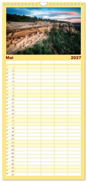 Produktbild: Familienplaner 2027 - Wild, Wide, West mit 5 Spalten (Wandkalender, 21 x 45 cm) CALVENDO