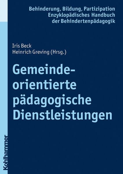 Produktbild: Gemeindeorientierte p&auml;dagogische Dienstleistungen