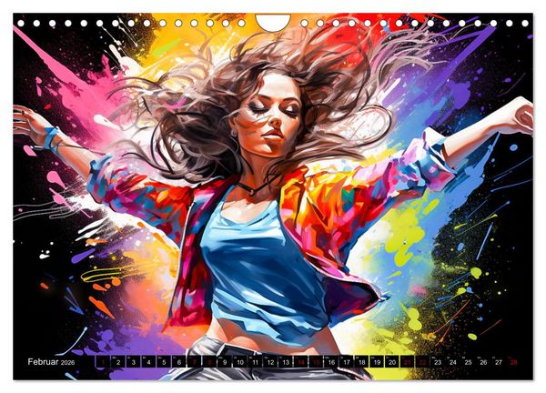 Produktbild: Color Dance Art (Wandkalender 2026 DIN A4 quer), CALVENDO Monatskalender