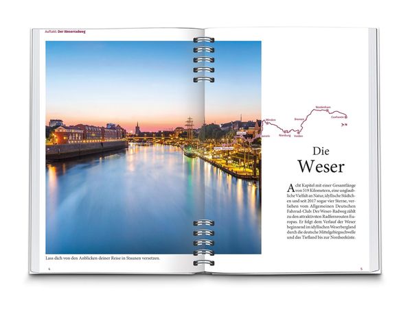 KOMPASS Radreiseführer Weser-Radweg
