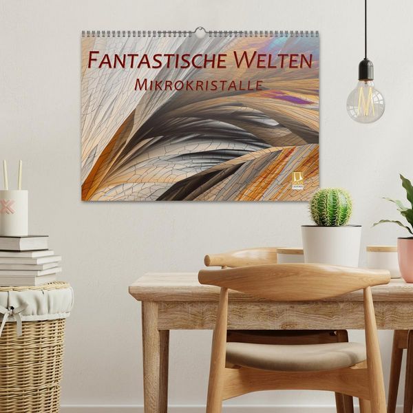 Produktbild: Fantastische Welten Mikrokristalle (Wandkalender 2026 DIN A3 quer), CALVENDO Monatskalender