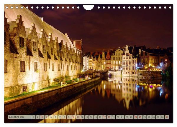 Produktbild: Gent - die geschichtstr&auml;chtige Perle in Flandern (Wandkalender 2026 DIN A4 quer), CALVENDO Monatskalender