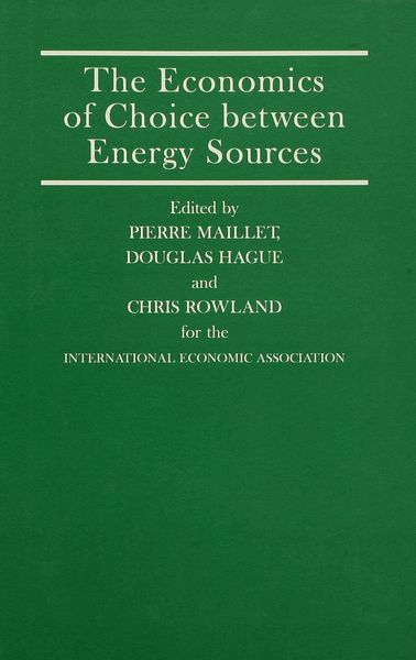 Produktbild: The Economics of Choice between Energy Sources
