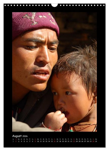 Produktbild: Nepal - Gesichter eines Landes (Wandkalender 2026 DIN A3 hoch), CALVENDO Monatskalender