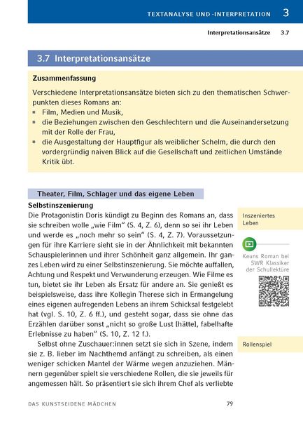 Produktbild: Das kunstseidene M&auml;dchen von Irmgard Keun - Textanalyse und Interpretation