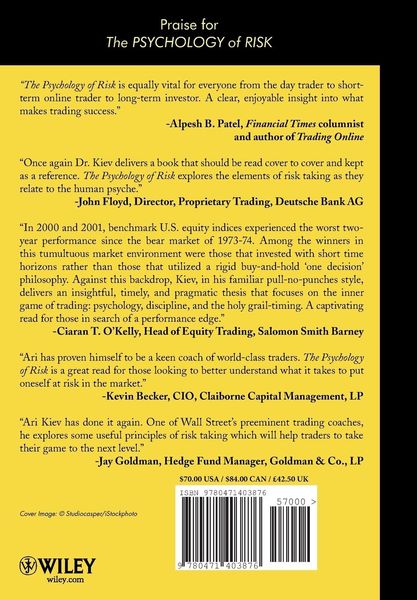 Produktbild: The Psychology of Risk: Mastering Market Uncertainty