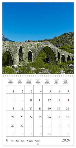 Produktbild: Albania - The Unknown beauty (Wall Calendar 2026 12 &times; 12 Inch) CALVENDO 12 Month Wall Calendar