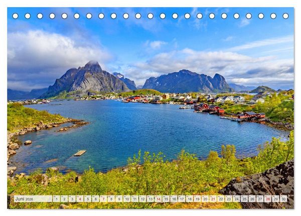 Produktbild: Vom Nordkap zum S&uuml;dkap (Tischkalender 2026 DIN A5 quer), CALVENDO Monatskalender