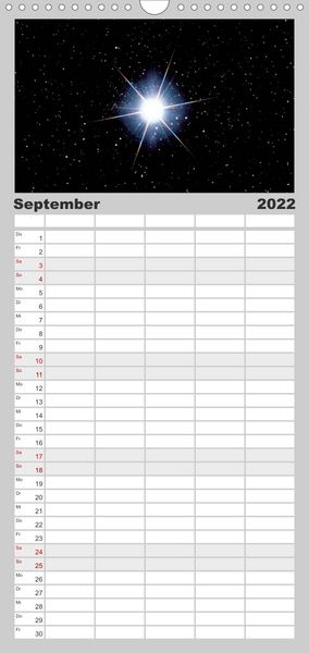 Produktbild: Familienplaner Himmlische Impressionen (Wandkalender 2022 , 21 cm x 45 cm, hoch)
