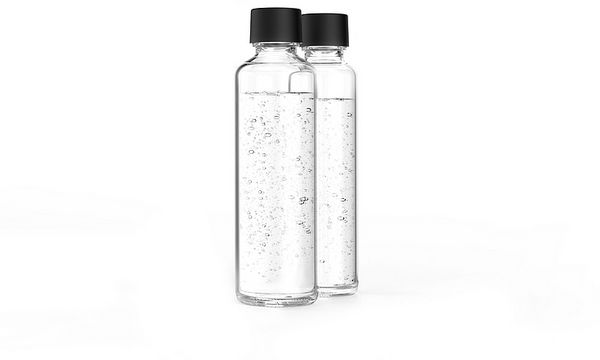 Produktbild: SODAPOP Wassersprudler Logan matt schwarz, 2x 850ml + 1x 600ml Glasflaschen + 1x CO&sup2; Zylinder