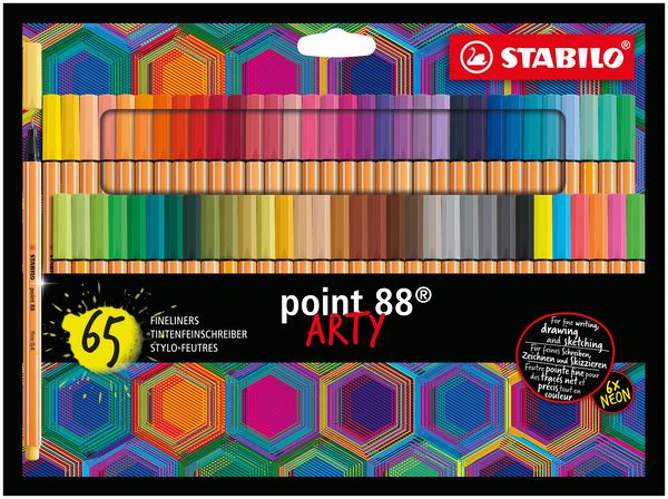 STABILO Fineliner point 88® Etui ARTY 65er Set