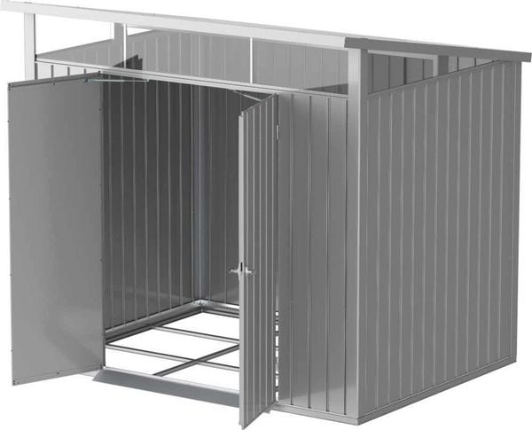Produktbild: Metall Ger&auml;tehaus 249x231 Gartenhaus Fl&uuml;gelt&uuml;r