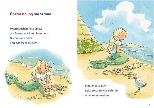 Produktbild: Lesel&ouml;wen Lesetraining 1. Klasse - Das Geheimnis des Meerm&auml;dchens