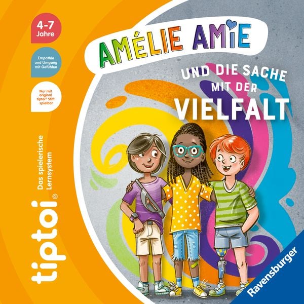 Tiptoi® Bildergeschichten über den Umgang mit Gefühlen - Amélie Amie und die Sache mit der Vielfalt