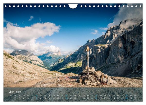 Produktbild: die dolomiten (Wandkalender 2026 DIN A4 quer), CALVENDO Monatskalender