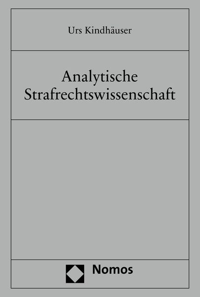 Produktbild: Analytische Strafrechtswissenschaft