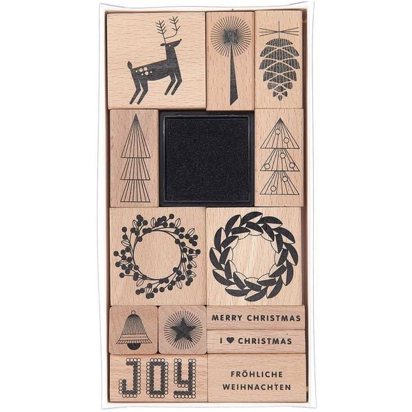Produktbild: Stempelset I love Christmas 100%, 13 Stempel