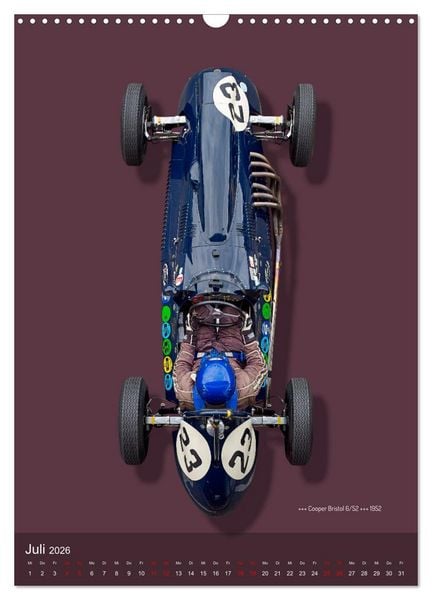 Produktbild: Legenden des Rennsports, Historic Grand Prix Cars 1925-1960 (Wandkalender 2026 DIN A3 hoch), CALVENDO Monatskalender